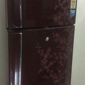 Videocon eden ecofresh maroon color floral printed double door fridge